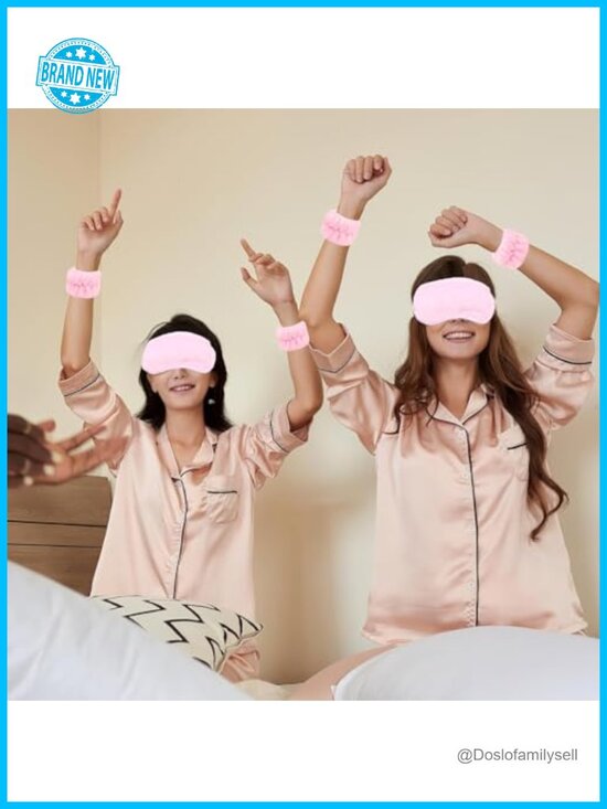 42-Piece Spa Party Favors Set with Headbands, Eye Masks, Claw Clips, Cosmetic main image 5